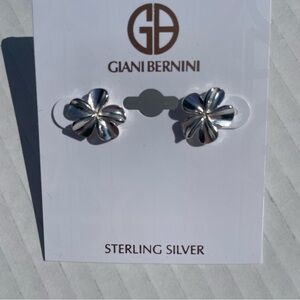 Giani Bernini Sterling Silver Floral Earrings - New